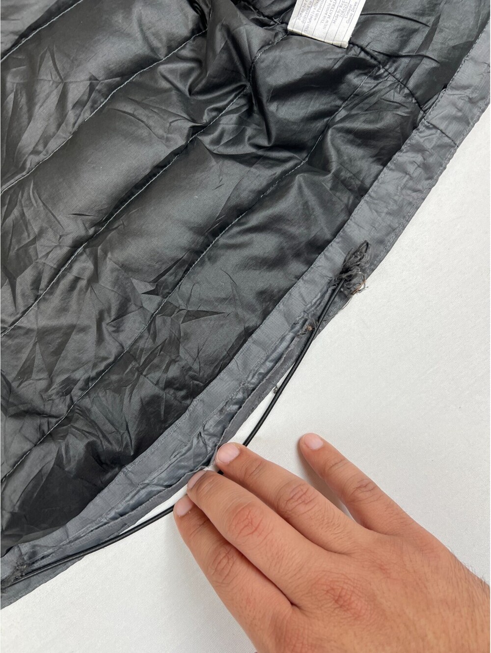Patagonia Men XS Down Jacket Grey Full Zip Puffer Outerwear Warm Lightweight - Picture 10 of 14